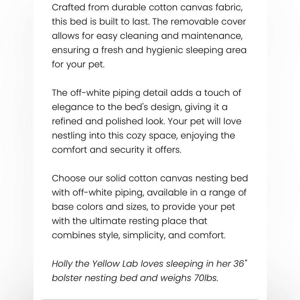 Canine Styles Cotton Canvas Bed 24 Inch - Picture 5 of 12